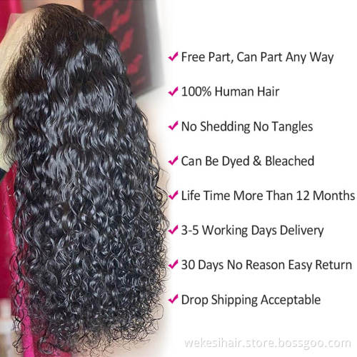 WKSwigs Afro Kinky Curly HD Lace Front Wigs Cuticle Aligned Virgin Hair Mongolian Kinky Curly 13*4 HD Lace Frontal Human Wigs